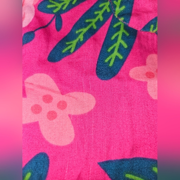 Jaye's Studio Pink Floral Sateen Pajama Set Size L - Picture 5 of 6